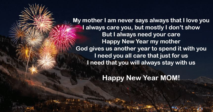 Happy New Year Wishes to Mom