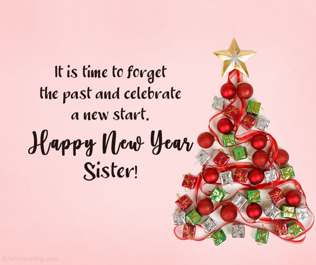 Happy New Year Wishes To My Lovely Sister