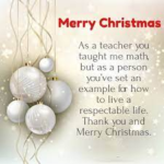 Merry Christmas Wishes For Teachers