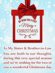 Merry Christmas Wishes for Brother-in-Law & Sister-in-Law