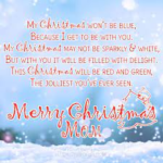 Sweet Merry Christmas Wishes For Mom