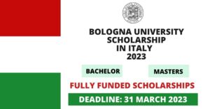 Fully Funded Scholarship at Bologna University in Italy 2024