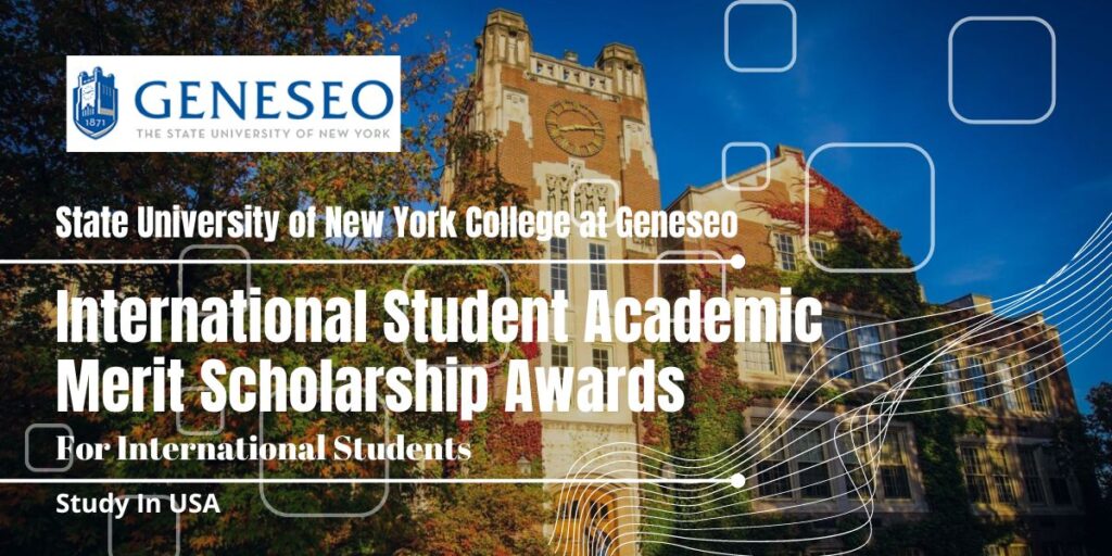 Funded International Student Academic Merit Awards at State University of New York College in USA 2024