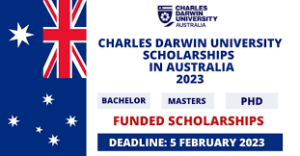 Funded Scholarship at Charles Darwin University in Australia 2024