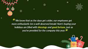 Merry Christmas Messages For Employees