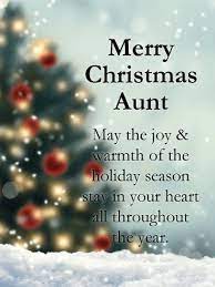 Merry Christmas Wishes to Aunt